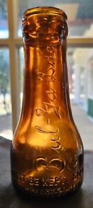 1910-1920s Bul-Ga-Lac Amber Milk Bottle Chattanooga, TN 7