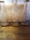 Blanding Dairy Greenville Michigan 1 qt Glass Milk Bottles Lot of 3