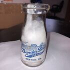 Thunder Bird  Farm Dairy Benton Pennsylvania Pa 1/2 Pint Milk Bottle