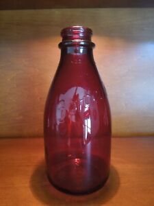 Vintage Borden's Red Milk Bottle - The Holy Grail of Milk Bottles!