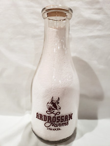 RARE Pennsylvania Milk Bottle Ardrossan Farms Ithan, PA Delaware County Ayrshire