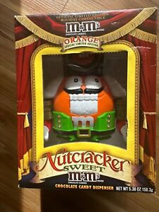 Orange M & M Nutcracker Christmas Chocolate Candy Dispenser Limited Edition M&Ms