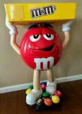 M&M Red Character Candy Store Display with Storage Tray No Factory Box