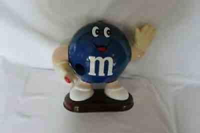 M&M'S- ***RARE*** M&M PLAIN BLUE MAN with RED M&M CANDY DISPENSER