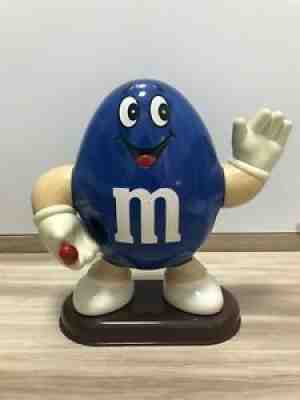 M&M *Super Rare* Blue Peanut Candy Dispenser with red M&M,1995, 10