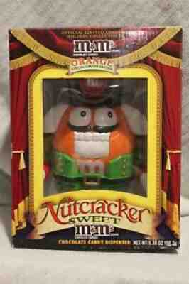 Holiday Limited Edition M & M Orange Color Nutcracker Sweet Candy Dispenser