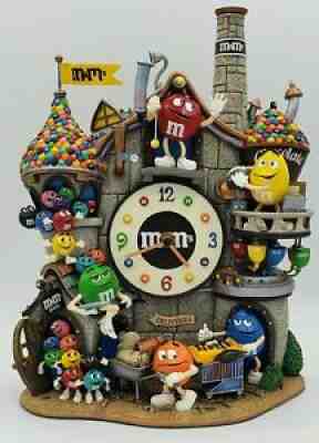 Rare M&M Danbury Mint Collectors Clock READ! M&M's Candy Factory Clock