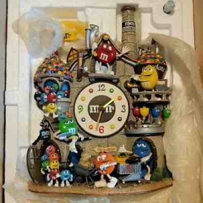 M&m's Danbury Mint Collector Clock Chocolate Factory COA W/ Box