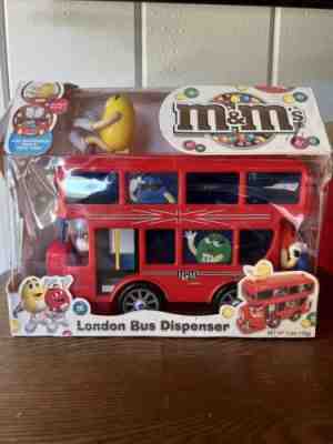 M&M's World Mars Inc. London Bus Candy Dispenser 2010 Limited Edition RARE Red