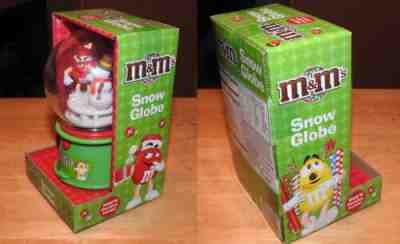 M&M's 5 Popcorn Buckets, Snow Globe, Lot 4 Cups, 3 Unused Cardboard Popcorn Buck