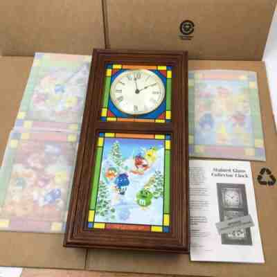 Danbury Mint M&Mâ??s Stained Glass Collectors Clock 2007