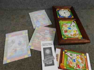Danbury Mint M&Mâ??s Stained Glass Collectors Clock 2007