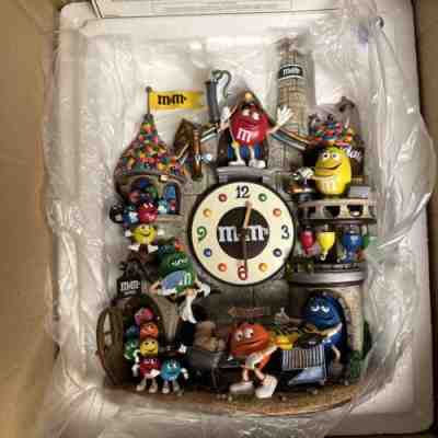 M&Mâ??s Collectible Clock Candy Factory Danbury Mint New Rare 2005 With COA Mars