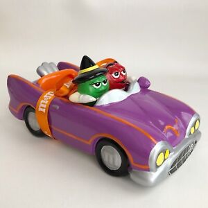 M&M’S Halloween Ceramic Candy Dish Spider Sportster Car Galerie VTG 2003 Rare