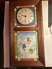 M&M 2007 Winter Stained Glass Wall Clock