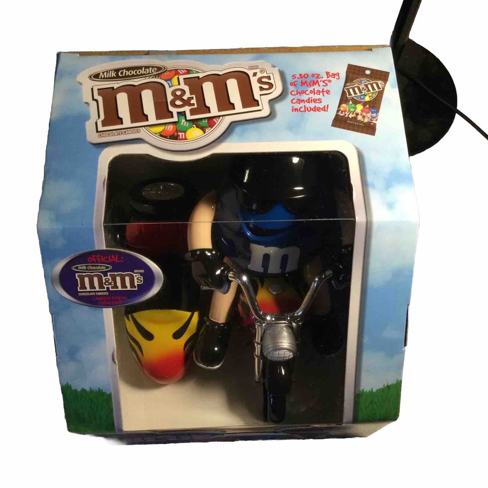 M&M's Red White & Blue Motorcycle Candy Dispenser Limited Edition New Boxed.