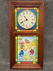 *RARE* 2007 M&Ms Danbury Mint Stained Glass Light Up M&M Wall Clock (Orig Owner)