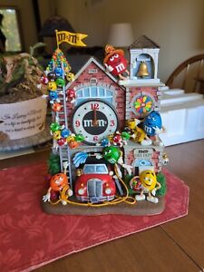m&m's Character Fire Dept 12” Collector Clock New