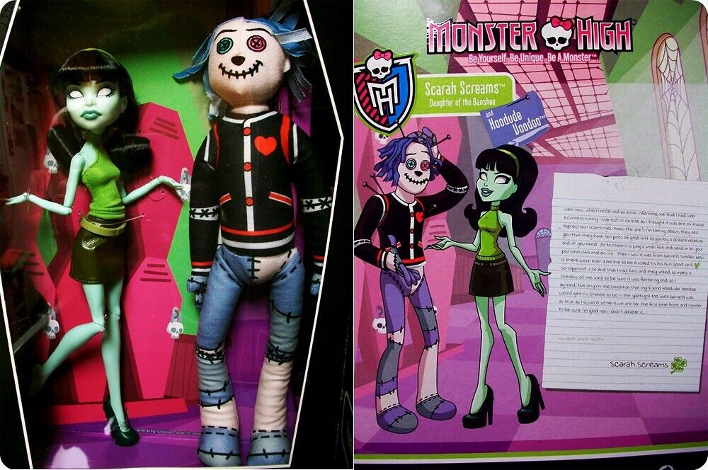 Monster High Doll Set Scarah Screams and Hoodude Voodoo SDCC 2011 Exclusive MIB