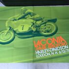 Vintage Harley-Davidson 1971 Flat Track Poster Laconia  Mark Brelsford Wins