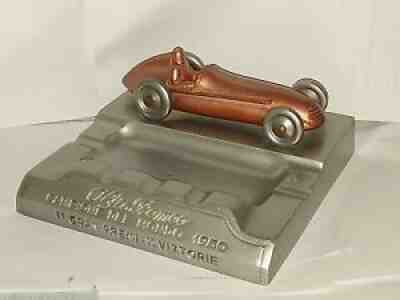 1950 Alfa Romeo Race Ashtray Trophy Vintage Top Quality Italy Art Deco