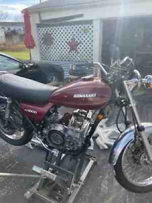 Kawasaki 1977 KZ 1000 motorcycle project 12,334 miles