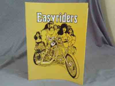 Lot Of 12 Vintage 1977 Easyriders Magazines Inside Yellow Binder Private Stash