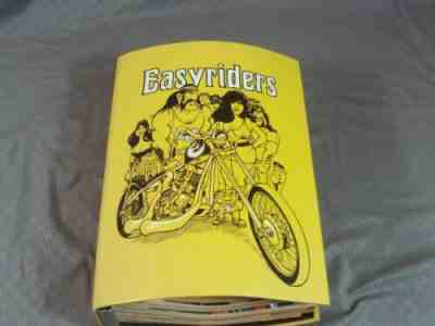 Lot Of 12 Vintage 1980 Easyriders Magazines Inside Yellow Binder Private Stash