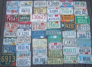 Lot of ALL 50 US states  MOTORCYCLE License plates