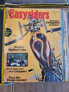 Vintage Lot Of 35 Easyriders Easy Riders Motorcycle Magazines With Binders