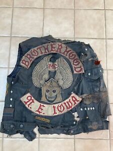 Rare Outlaw Motorcycle Club Original Colors 55 Years Old