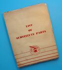 Original Antique Indian Motorcycle Parts Catalog Manual Book Scout Chief Four