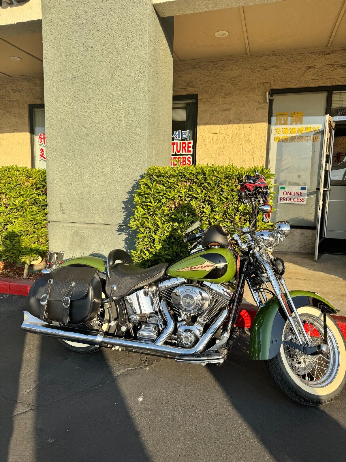 2003 harley davidson 100th anniversary Heritage Springer Green