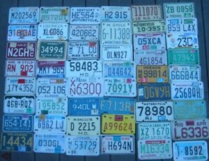 Lot of ALL 50 US states  MOTORCYCLE License plates