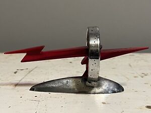 1950s GEM aftermarket auto/bicycle/ whizzer fender/hood ornament lightning bolt