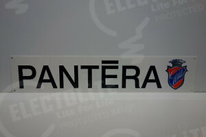 PANTERA ghia DIE CUT RARE ENAMEL DEALER SIGN 30