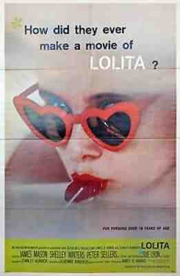 LOLITA (1962) One sheet poster ft. Sue Lyon heart-shaped glasses / folded, FINE