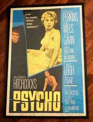 Original Framed Movie Poster Alfred Hitchcock's PSYCHO (1960) - Perkins, Leigh