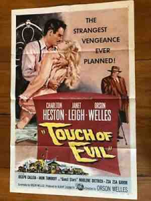 TOUCH OF EVIL (1958) Orson Welles FILM NOIR 1-SHEET/JANET LEIGH/CHARLTON HESTON