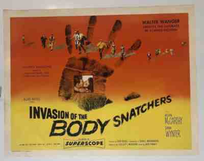 INVASION OF THE BODY SNATCHERS style A 1/2sh '56 different montage of stars