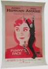 poster on linen Audrey Hepburn is FUNNY FACE '57 LINENBACKED US1sht FRED ASTAIRE