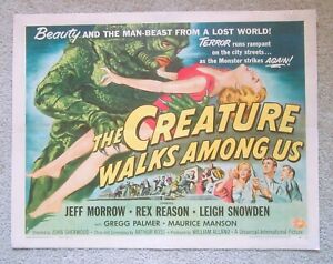 CREATURE WALKS AMONG US ORIGINAL 1956 HLF SHT 'B' MOVIE POSTER REYNOLD BROWN EX