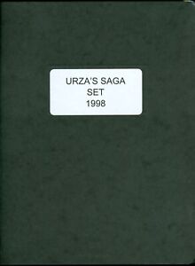 MTG 1998  Urza's Saga Complete Set  Magic the Gathering-- 350 Cards w/Binder  NM