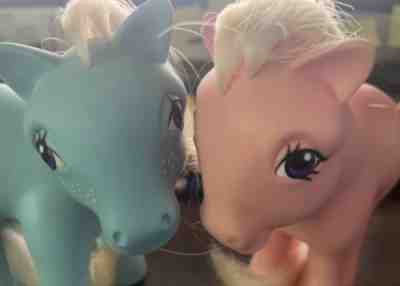 MLP Nirvana My Little Pony G1 FRANCE Cotton Candy & Bow Tie!