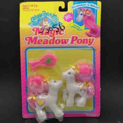 VERY RARE CPK Magic Meadow Pony TWINS Unreleased Canceled Prototype Figure WHITE