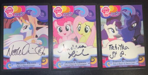 My little Pony series 3 Tabitha & Andrea & Nicole Signed 3 Cards ?Rare card?