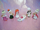 ?i?* Vtg NAPCO Miniature Christmas Jesus Holy Family Wiseman Nativity Set ?