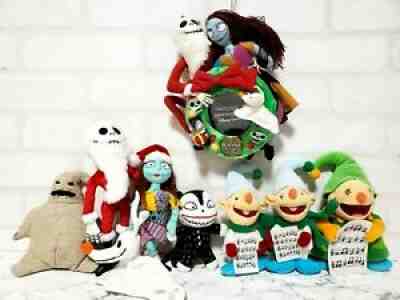 Disney Store Japan Nightmare Before Christmas wreath plush SET 2005 Excellent