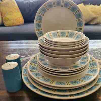 RARE Mid-Century 'Nordic', by Style House (Japan); 8 Pieces w/ Serving Platter