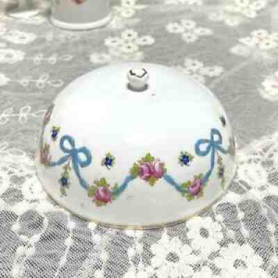 Crown Staffordshire Blue Ribbon Dish cover Good Condition from Japan